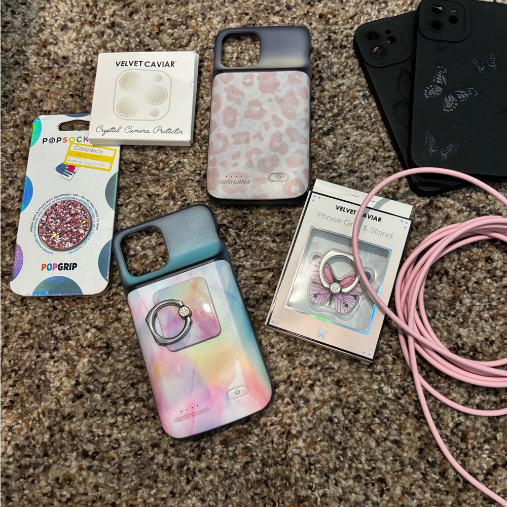 Velvet Caviar Pastel Tie-Dye Phone Case with Ring Holder